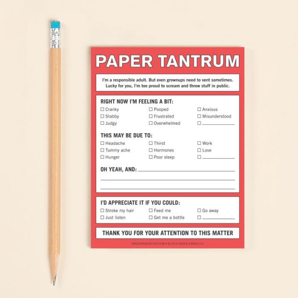 Paper Tantrum Nifty Notes Pad (Red)