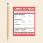 Alternative view 4 of Paper Tantrum Nifty Notes Pad (Red)