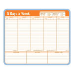 Alternative view 2 of 5 Days A Week Paper Mousepad