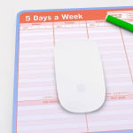 Alternative view 3 of 5 Days A Week Paper Mousepad