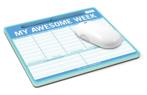 My Awesome Week Mousepad Notepad