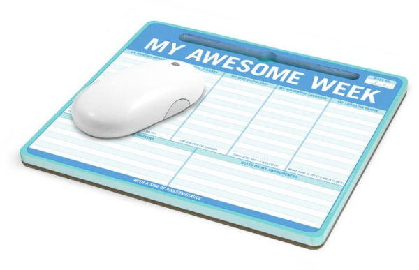 My Awesome Week Mousepad Notepad