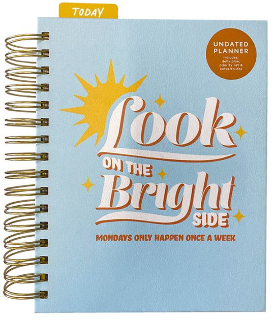 Weekly Planner - Top Spiral Notebook, 52 Undated Weekly Planner