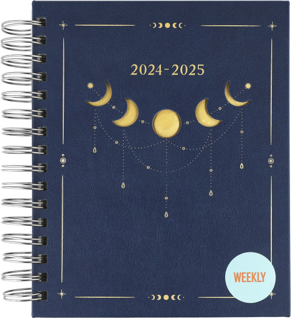 2025 Fun Spiral DieCut Celestial 17month Planner by Eccolo Barnes & Noble®