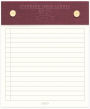 Burgundy Ledger Notepad