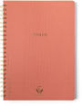 Terracotta Textured Paper Twin Wire Notebook, 8.25 X 11.625
