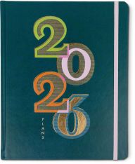 Title: 2026 Weekly Desk Planner Colorful Text