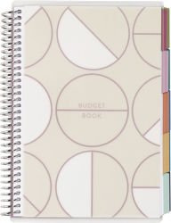 Title: A5 Budget Planner by Erin Condren, Silver/Coiled Circle Geometric