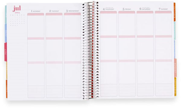 2024 Hello Kitty Happy Campers LifePlanner (January-December) with Hello Kitty Theme Throughout by Erin Condren - Spiral Weekly Planner (Vertical Layout), Monthly Calendar & Journal