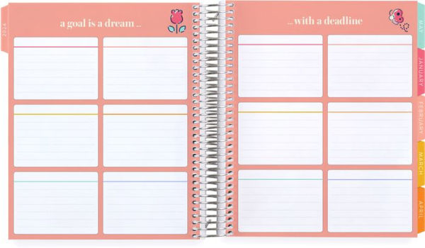 2024 Hello Kitty Happy Campers LifePlanner (January-December) with Hello Kitty Theme Throughout by Erin Condren - Spiral Weekly Planner (Vertical Layout), Monthly Calendar & Journal