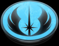 Alternative view 2 of PopSockets PopGrip STWR Jedi Symbol