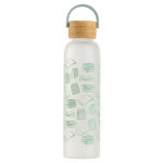 Alternative view 1 of 19oz Glass Water Bottle - Books