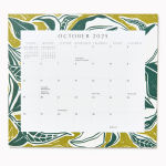 Alternative view 4 of 2025-2026 Paper Source Romantic Greenery Monthly Magnetic Calendar