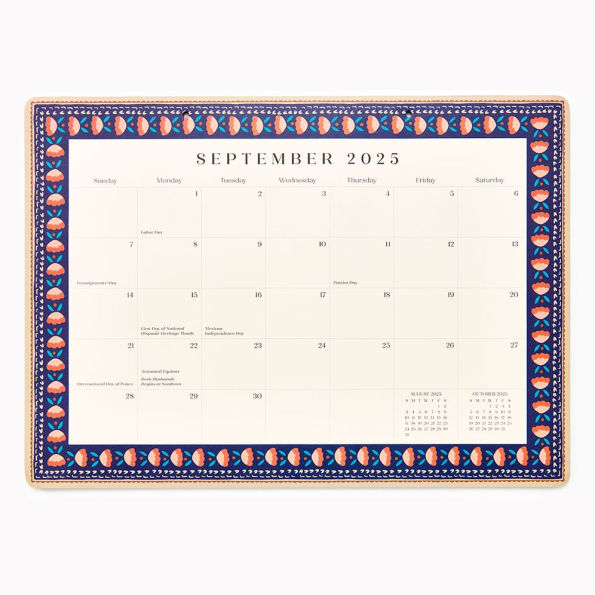 2025-2026 Paper Source Creative Borders Desk Blotter