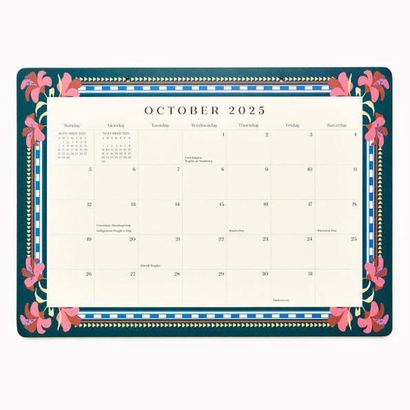 2025-2026 Paper Source Creative Borders Desk Blotter