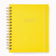 Title: 2026 Paper Source Yellow Chicago Ave Medium Weekly Spiral 12M Planner - Exclusive