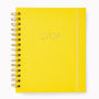 2026 Paper Source Yellow Chicago Ave Medium Weekly Spiral 12M Planner - Exclusive