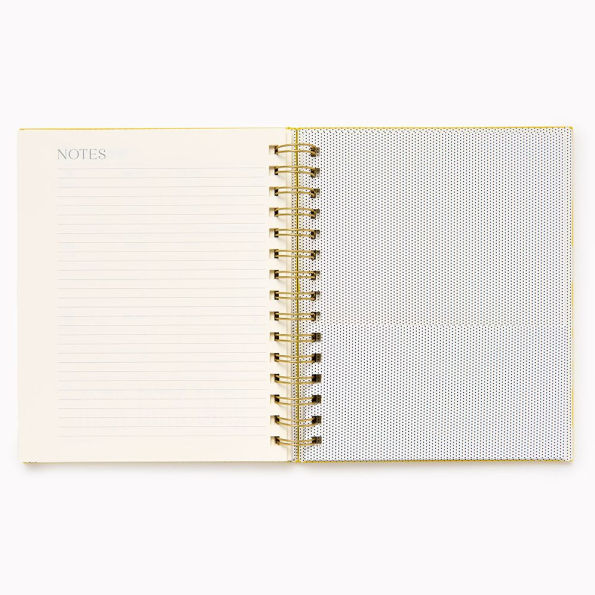 2026 Paper Source Yellow Chicago Ave Medium Weekly Spiral 12M Planner - Exclusive