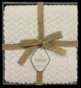 Boxed 50x60 Ivory Braided Mink Throw