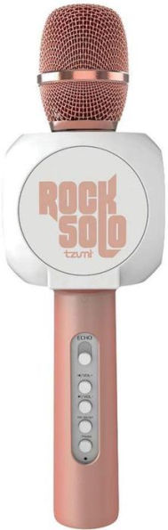 Rock Solo Bluetooth Karaoke Microphone and Speaker - Rose Gold