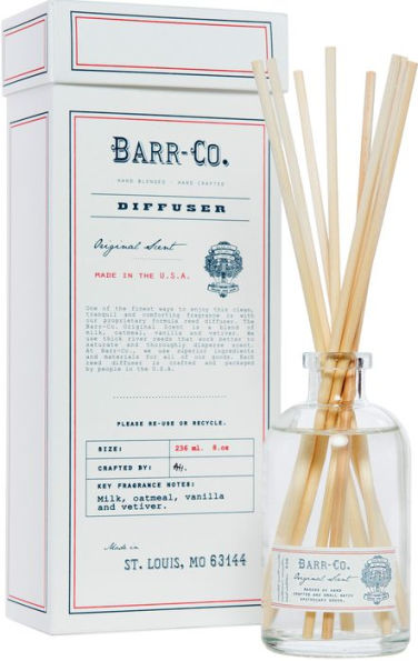 Barr-Co. Original Scent Glass Scent Diffuser Kit 8 oz