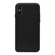 Title: Black Silicone iPhone X Case