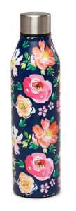 Title: Vintage Floral Stainless Bottle