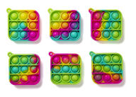 Title: Go Pop Mini - Tie Dye Assorted Shapes