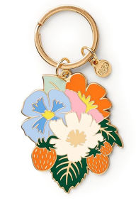 Title: Strawberry Fields Enamel Keychain