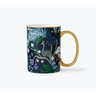 Title: Peacock Porcelain Mug