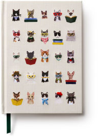 Title: Studious Cats Embroidered Journal