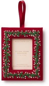Title: Garland Embroidered Frame Ornament