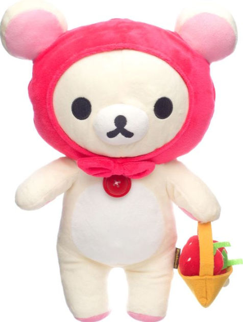 shiba and cat strawberry plush