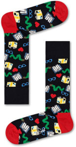 Title: Happy Socks Men's Book Toss Crew Sock