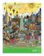 500 PC Puzzle Pigeons Droppin' In on NYC - Charles Fazzino