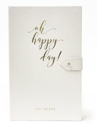 Title: Oh Happy Day Leatherette Journal With Button Closure 5.5
