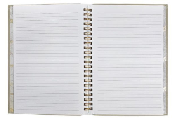 Pop the Champagne Leatherette Journal with Enclosed Spiral 6 x 8