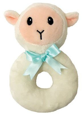 Lamb Plush Rattle by Andrews + Blaine 