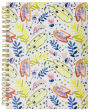 Yellow Floral Spiral Notebook, 8.5 x 11
