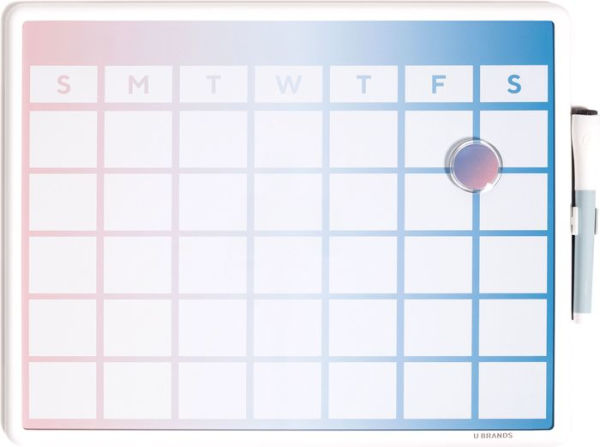 U Brands Magnetic Dry Erase Calendar Board