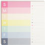 U Brands FSC 10x10 Brights Weekly Desk Pad