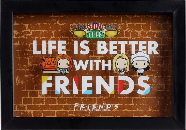 7X5 'Friends' Printed Glass 