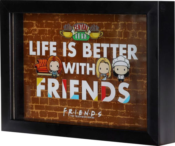 7X5 'Friends' Printed Glass 