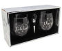 Celebrate, Cheers Stemless Wine Glasses With Bottle Stopper