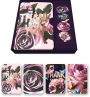 Purple Floral Note Card Set with Stickers