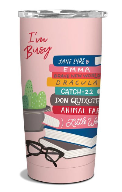 BOOK LOVER 16OZ GLASS TUMBLER – Tanyprint