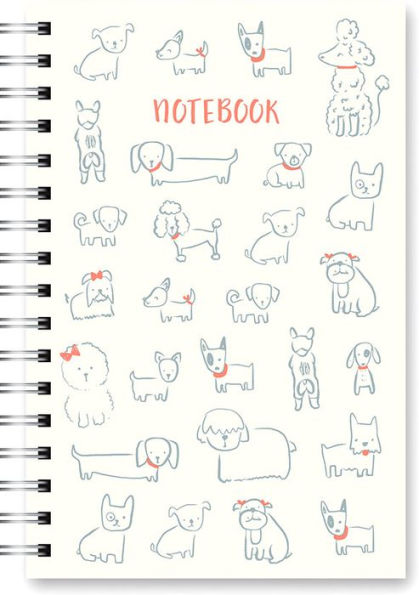 Spiral Notebook Posing Puppies