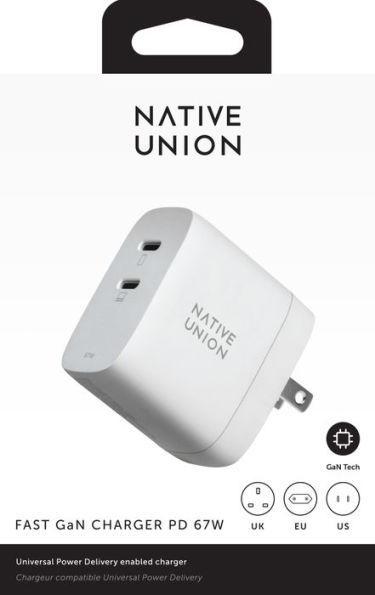 Native Union - Fast GAN PD Charger 67W White (International Adapter)