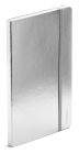 Poppin Silver Medium Soft Cover Ruled Notebook