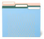 Poppin Pastels Assorted File Folders with Gold Print, Set of 6